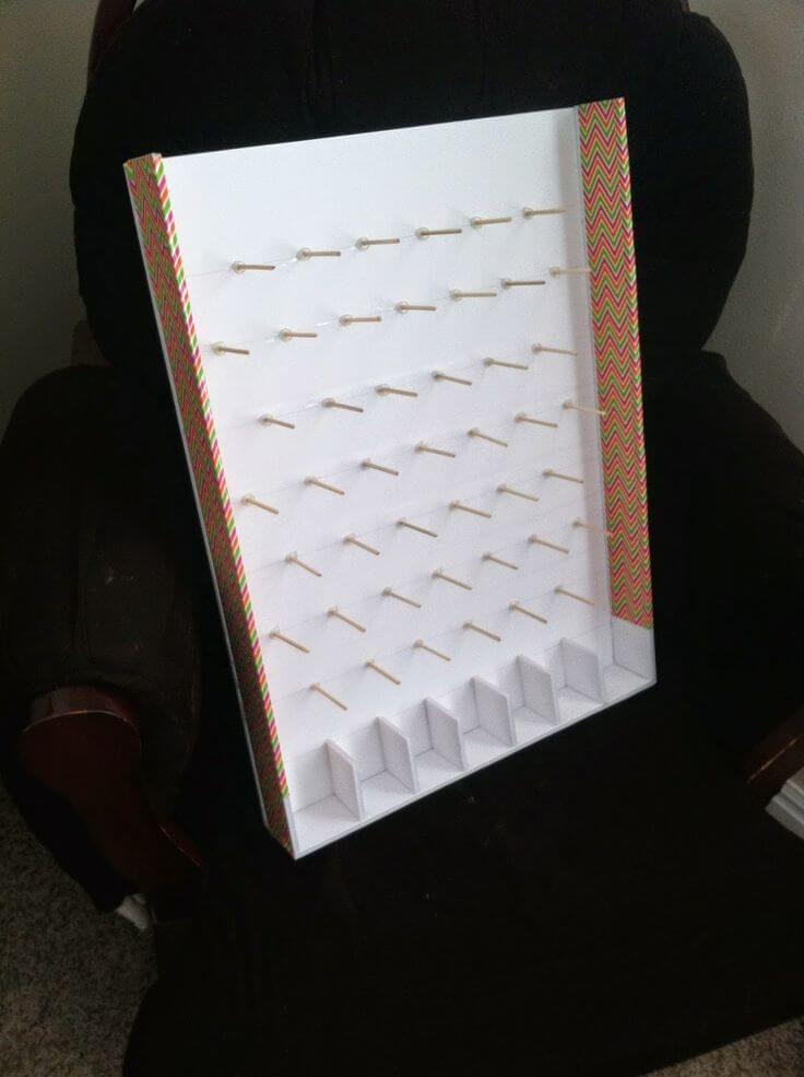 Handcrafted wooden Plinko board